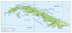 Mapa turístico y político de Cuba copy Paco Sánchez Ruiz/ Georama